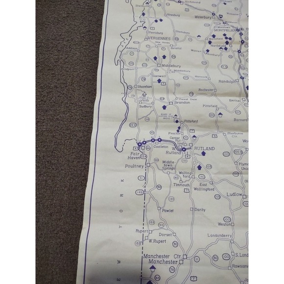 Map Vermont covered bridges State Of Vermont Agency Of Transportation 1988 map - Picture 5 of 13